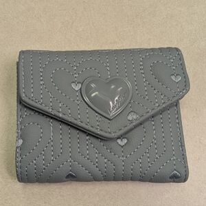Betsey Johnson Blue/Grey Heart Wallet